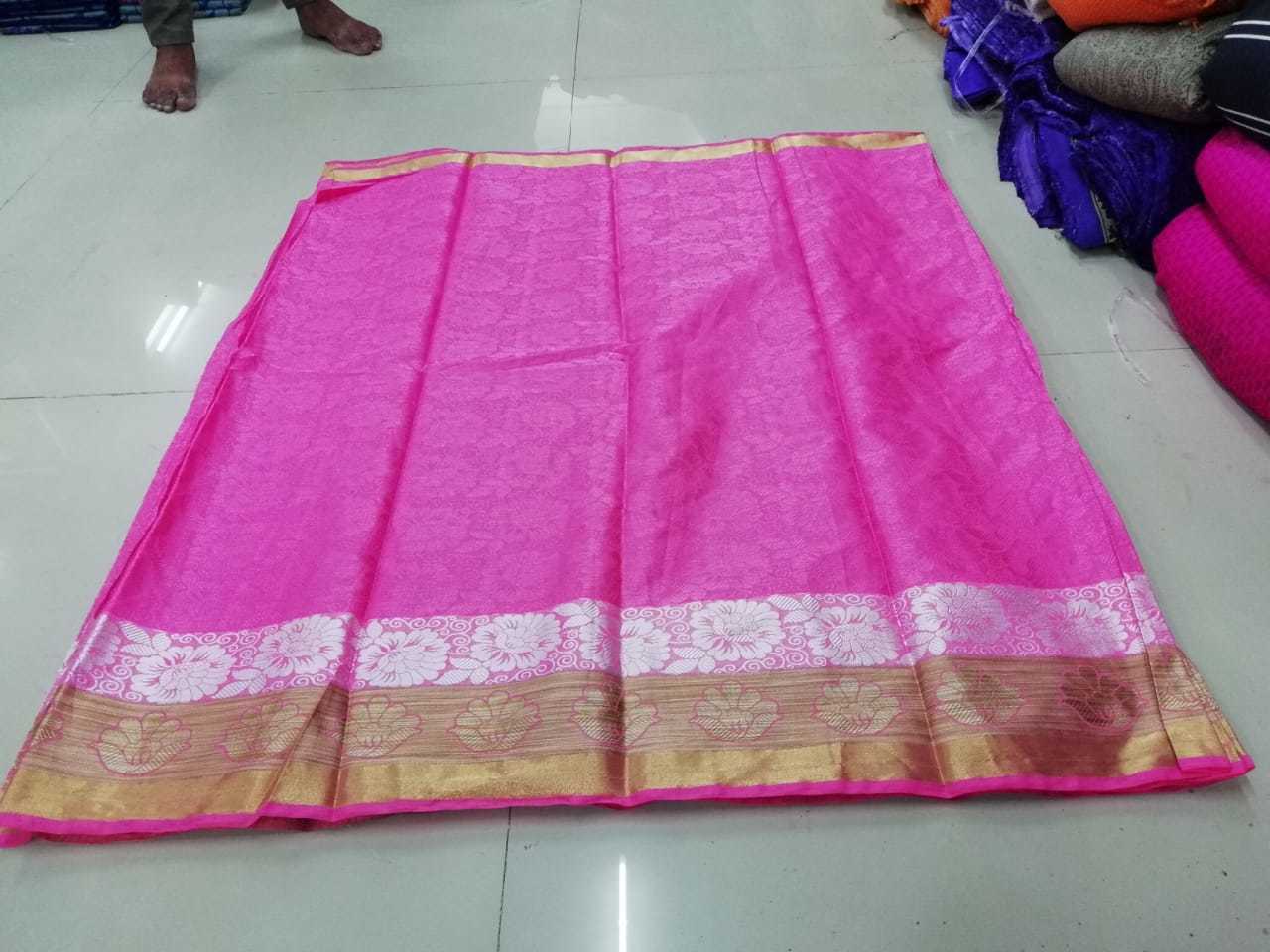 New Printed Cotton Silk Saree