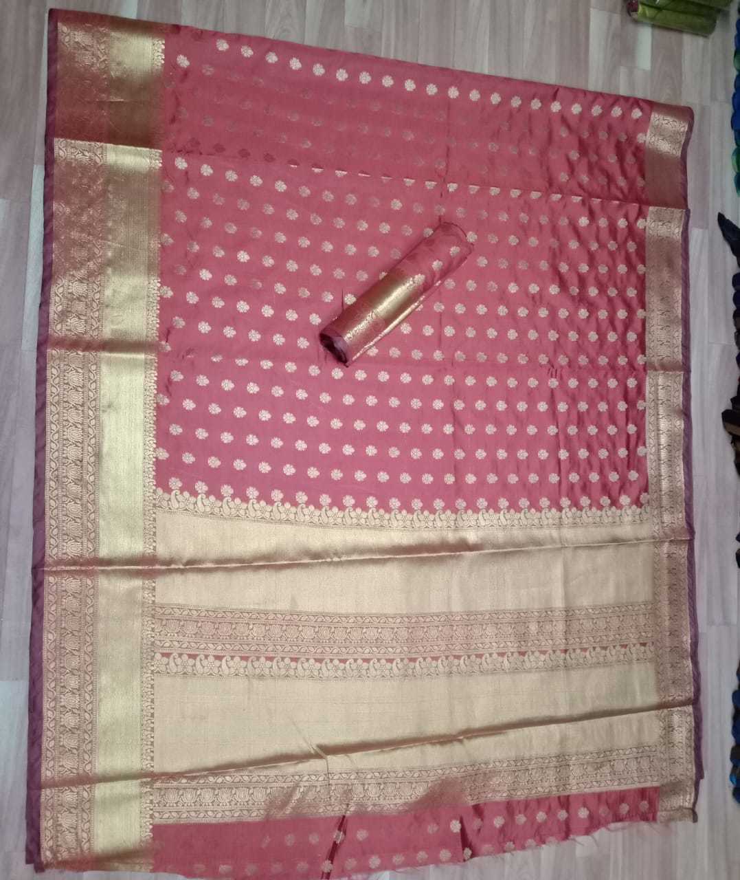 JEQUARD ZARI BUTTA SILK SAREE