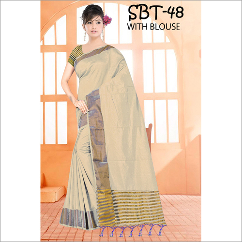 New Tussar Silk Sareee