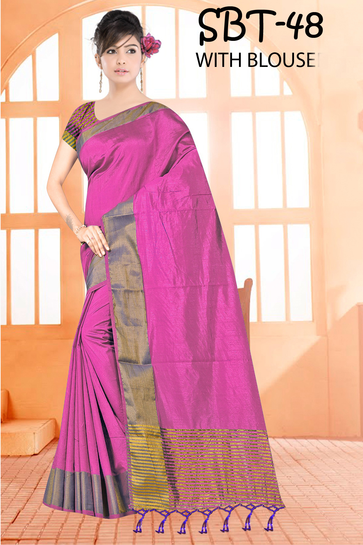 New Tussar Silk Sareee