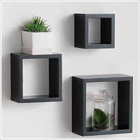 Wooden Cube Shelf Wall Rack
