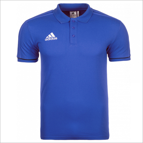 Promotional T-Shirt - Cotton Available in Various Sizes Alluring Blue Color with Stylish Collar Design Comfortable for Everyday Wear