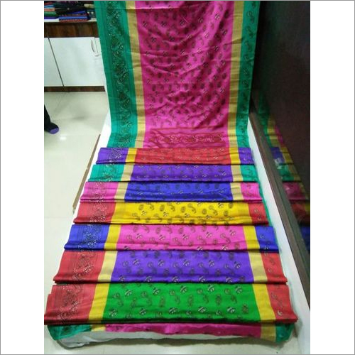 New Printed Cotton Silk Saree