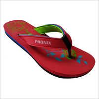 Red Ladies Casual Slipper