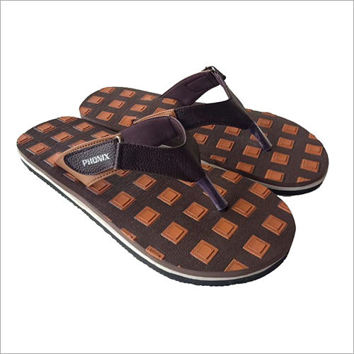 Brown Mens Rubber Slipper