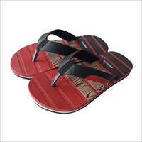 Black & Orange Mens Bathroom Designer Slipper