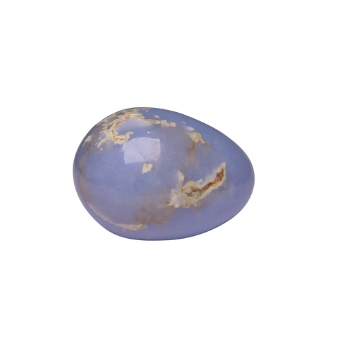 Satyamani Natural Angelite Egg for heightened consciousness and peace