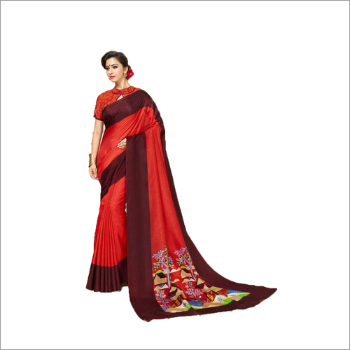 Lichi Work Printed saree