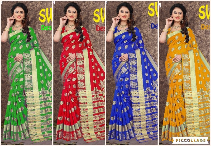 Dancing peacock Design Cotton Jacquard Saree
