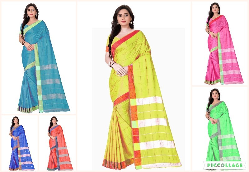 Vidhya Lilan Poly Cotton Saree