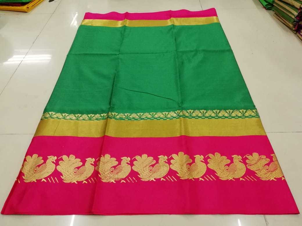 New Printed Cotton Silk Saree