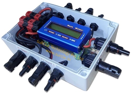 Xlpe Surcle Solar Off-Grid 4 In 1 Out Dc Combiner Box With Display