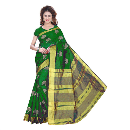 New Printed Foil saree