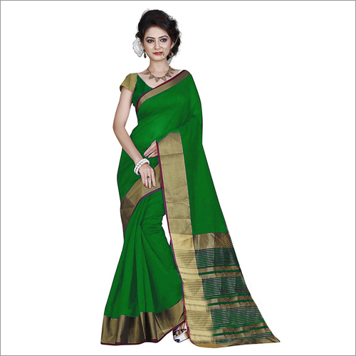 New Designer Saree - Cotton Silk Fabric, 5.5 Mtr Length, Multi Color | Plain Pattern, Includes 0.8 Mtr Blouse Piece, Elegant Design