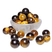 Satyamani Natural Energised Tiger Eye 12 mm Beads