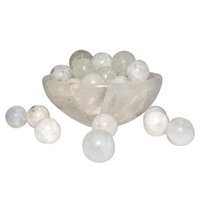 Satyamani Natural Energised Rainbow Moon Stone 10 mm Beads