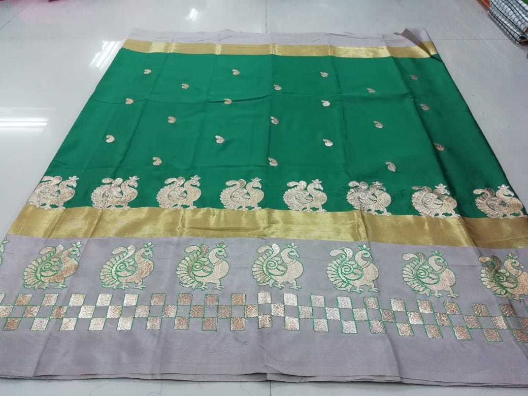 New Embroidery Silk Saree