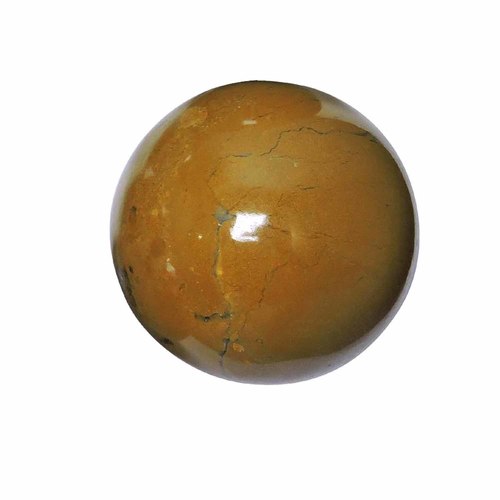 Satyamani Natural Yellow Jasper Gemstone Sphere Reiki Chakra Vastu Weight: 100 Grams (G)