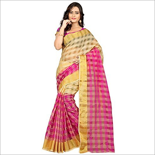 New Printed Cotton Silk Saree