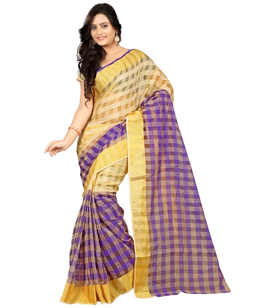 New Printed Cotton Silk Saree