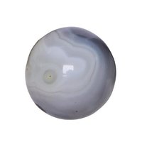 Satyamani Natural Grey Agate Gemstone Sphere