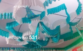 Ceiling hanging decor for strong tent