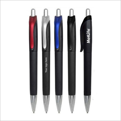 Colored Ball Pen - Plastic Body, 2-3 Inch Round Shape, Rubberized Grip | Retractable Mechanism, Black Ink, Ideal for Promotional Gifting