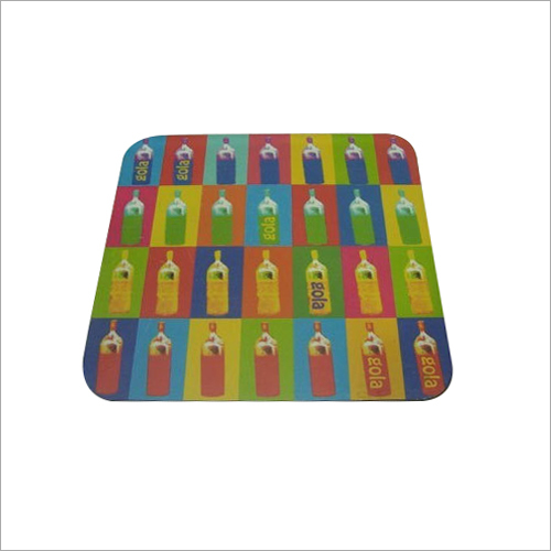 Rubber Mouse Pad - Rubber Material, 5x5 Inch Size, Square Shape | Lightweight 63.5 g, Printed Pattern Design for Enhanced Mouse Control