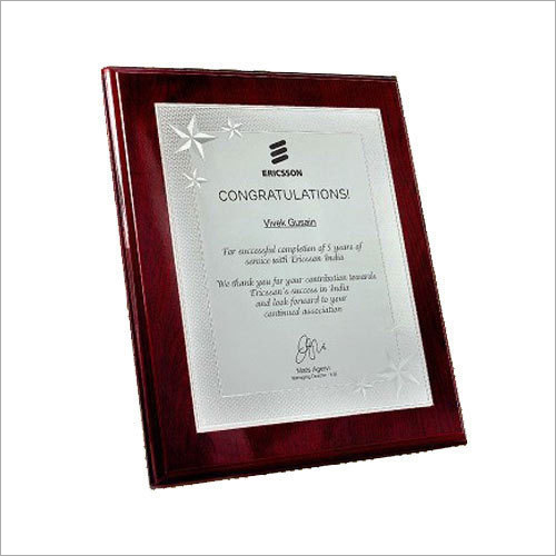 Wooden Plaque - 8x8 Inches, Brown Color | Premium Quality Wood, Ideal for Promotion