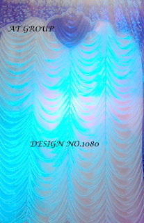 Fancy blue parda design