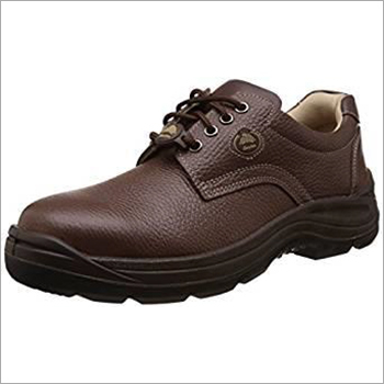 Safety Shoes - Leather Upper, Size 6-10 | Brown Color, PU Insole, PVC Outsole, Durable and Comfortable Design for Military and Hazardous Environments