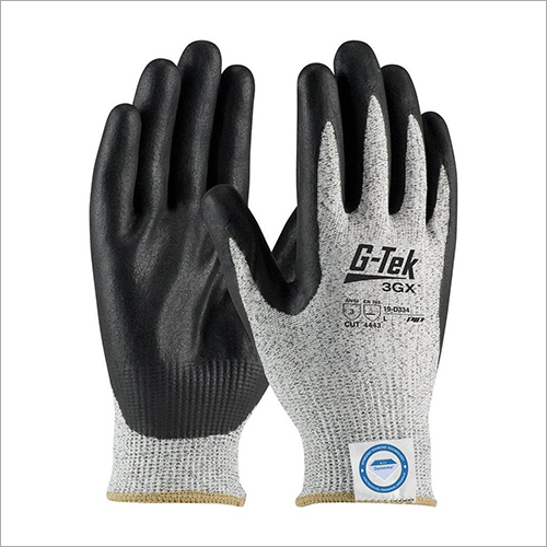 Black And White Safety Glove