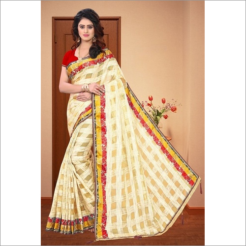 Riya Orgnza Check saree