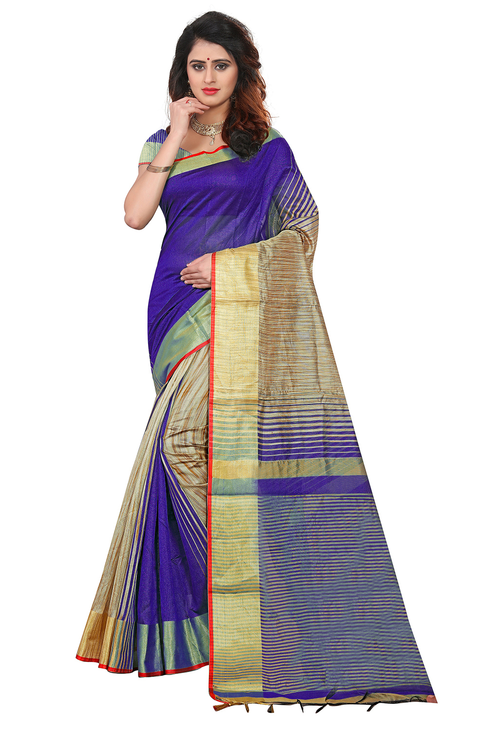 Sadhana Jhalar saree