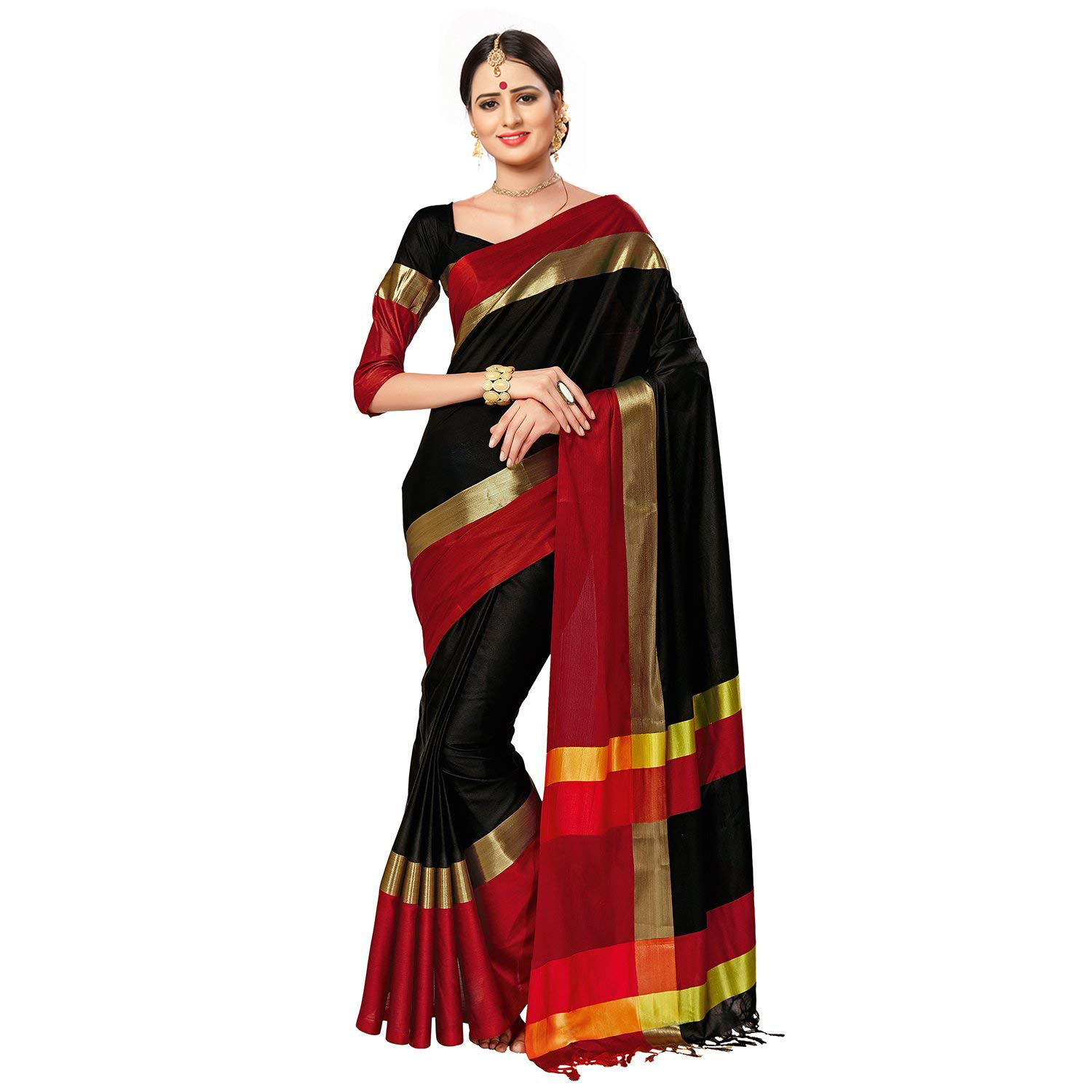 Super Igna Jhalar Cotton Silk Saree