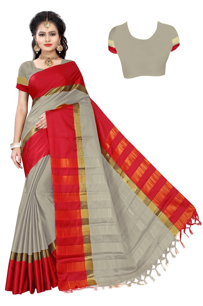 Jhalar Cotton Silk Saree