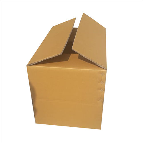 Brown Corrugated Rectangular Box