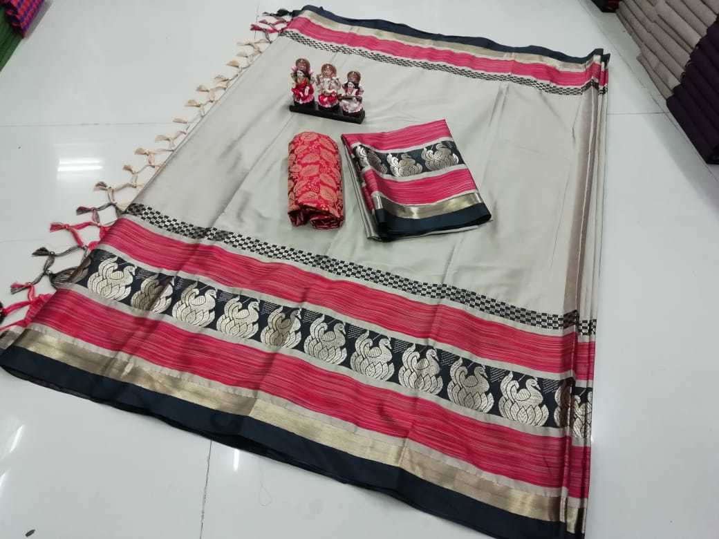 Indian Bird Jacquard Saree