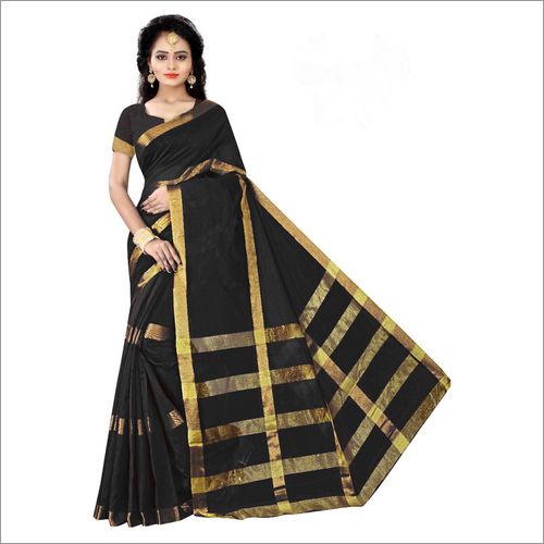Plain Cotton Silk saree