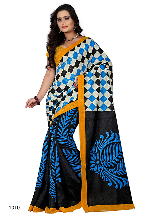 New Printed Mastani Silk Saree