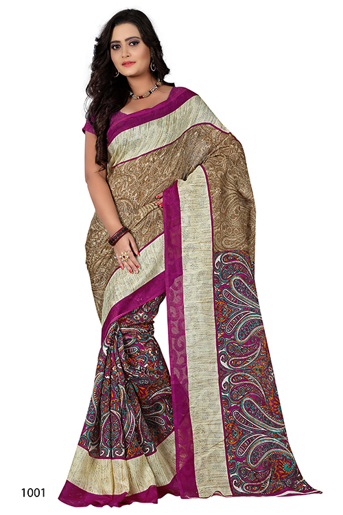 New Printed Mastani Silk Saree