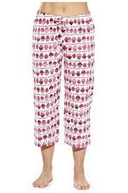 Pink And White Ladies Capri