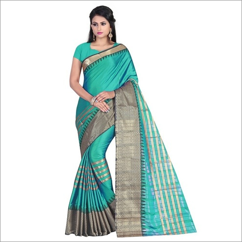 New Printed Cotton Silk Parnita Saree