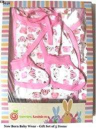 New Born Baby Dress-pink - 100% Cotton, Customized Size, Baby Pink | Anti Uv, Breathable, Cool Dry, Non Toxic, Washable, Unisex, Summer Style