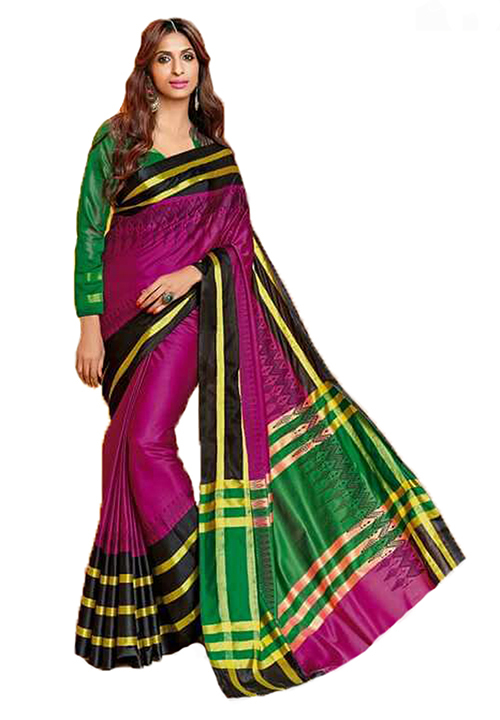 Topdyed Cotton silk saree