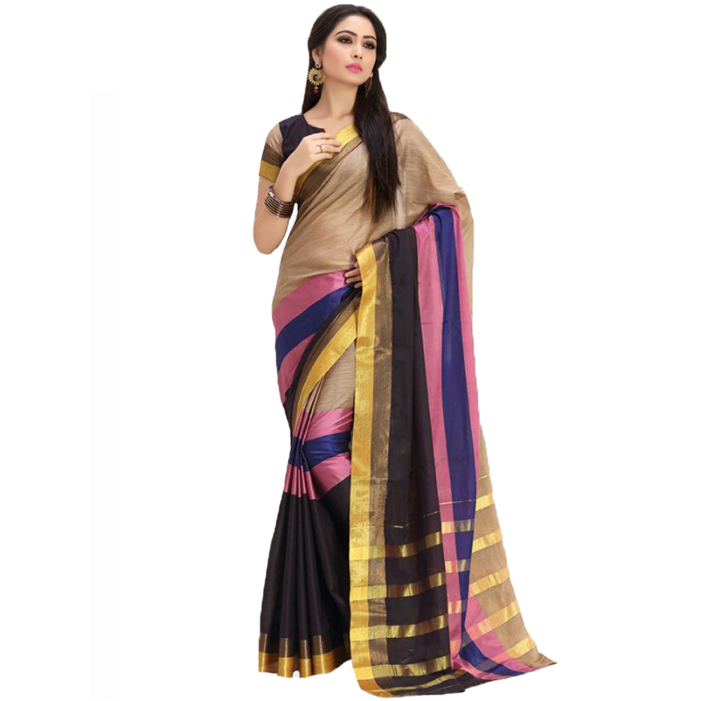 Topdyed Cotton silk saree