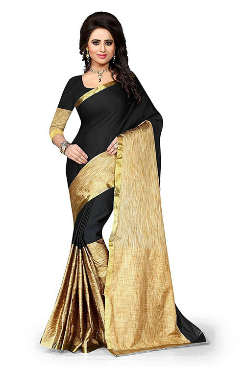 Topdyed Cotton silk saree