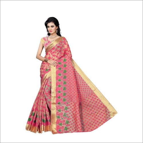 New Jacquard Cotton saree