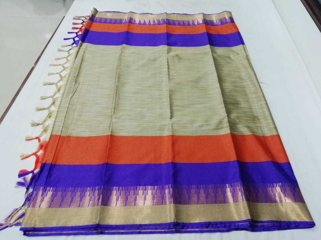 Tample AgniJhalar Cotton Silk Saree