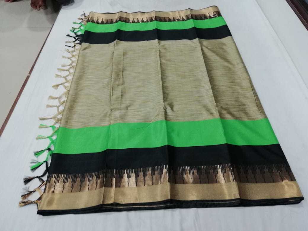 Tample AgniJhalar Cotton Silk Saree